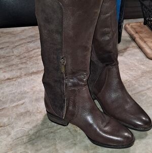 Sam Edelman Brown Suede and Leather Boots